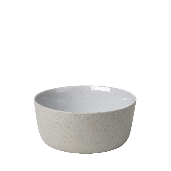 blomus Ceramic Stoneware Bowls Sablo Cereal Bowl 5.1", Cloud Grey Undertones Set of 4