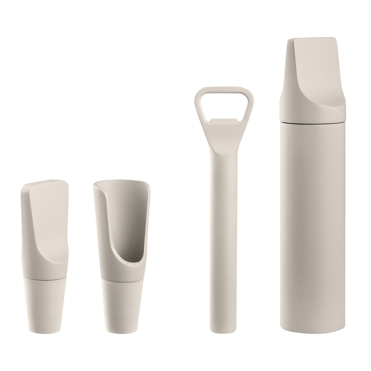 blomus ILO 4-Piece Wine Accessory Set, Moonbeam – Moonbeam wine accessory set, product photo