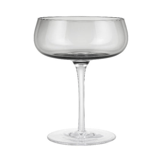 blomus Belo Champagne Saucer Glasses 7 oz Smoke Set of 2