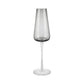 blomus Belo Champagne Flute Glasses 7 oz Smoke Set of 2