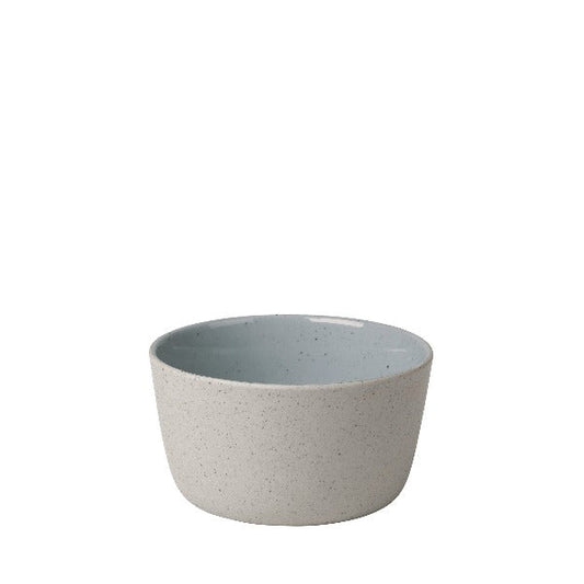 blomus Ceramic Stoneware Bowls Sablo Small Bowl 4.3", Stone Blue Undertones Set of 4