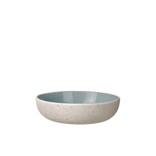 blomus Ceramic Stoneware Bowls Sablo Snack Bowl 3.9", Stone Blue Undertones Set of 4