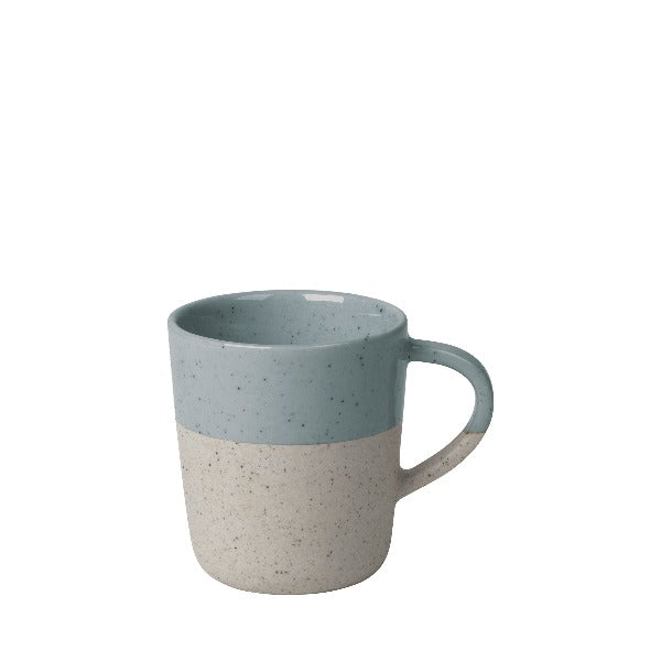blomus Ceramic Stoneware Espresso Mug Sablo Stone Blue Undertones Set of 4