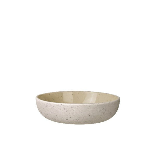 blomus Ceramic Stoneware Bowls Sablo Snack Bowl 3.9", Savannah Yellow Undertones Set of 4