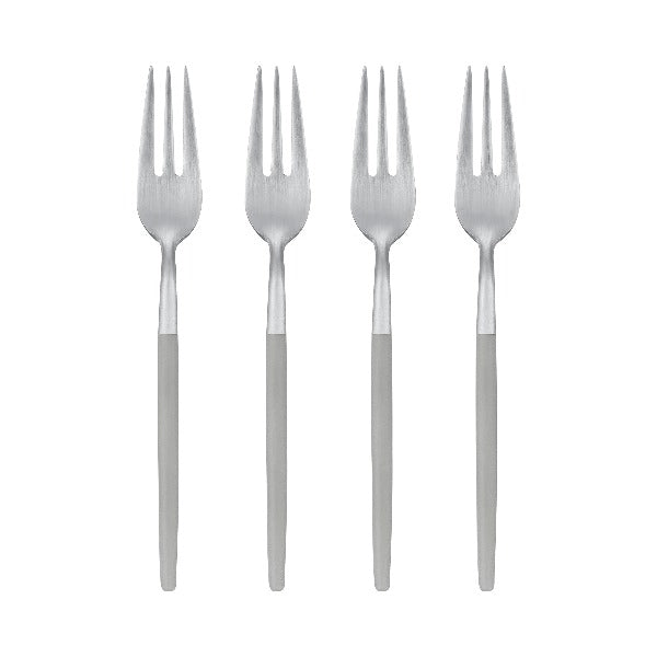 blomus Maxime Cake Forks Mourning Dove Set of 4