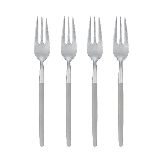 blomus Maxime Cake Forks Mourning Dove Set of 4