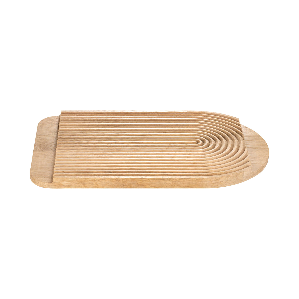 blomus ZEN Reversible Oak Cutting Board & Serving Tray – Large 15.6 x 9.8 in oak board, product photo