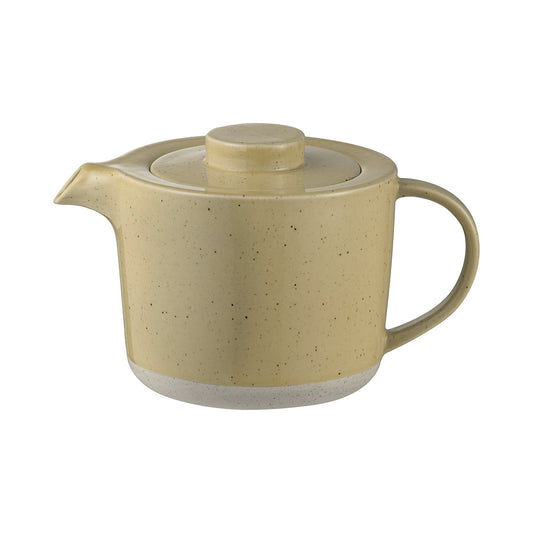 blomus Ceramic Stoneware Teapot with Filter 1L Sablo Savannah Yellow Undertones