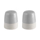 blomus Ceramic Stoneware Salt & Pepper Shaker Set Sablo Cloud Grey Undertones