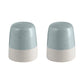 blomus Ceramic Stoneware Salt & Pepper Shaker Set Sablo Stone Blue Undertones