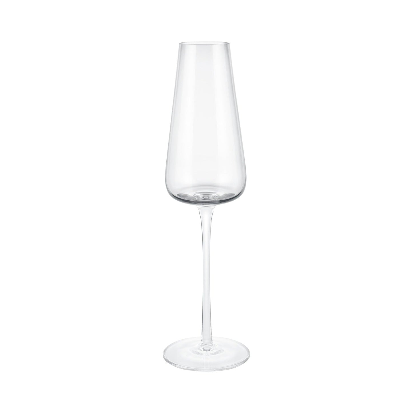 blomus Belo Champagne Flute Glasses 7 oz Clear Glass Set of 2