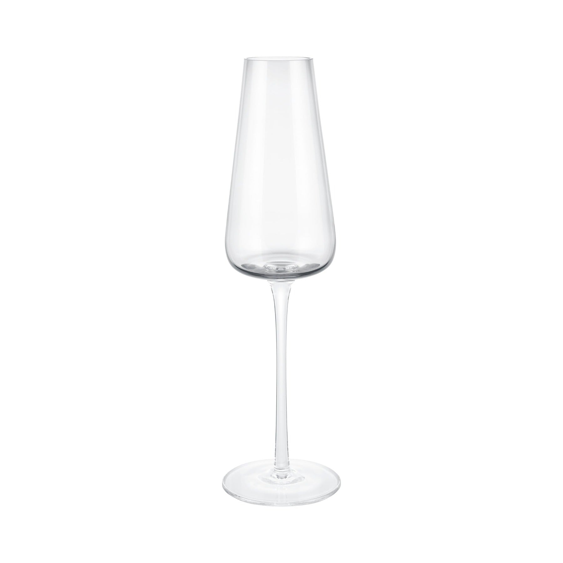 blomus Belo Champagne Flute Glasses 7 oz Clear Glass Set of 2