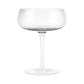 blomus Belo Champagne Saucer Glasses 7 oz Clear Glass Set of 2