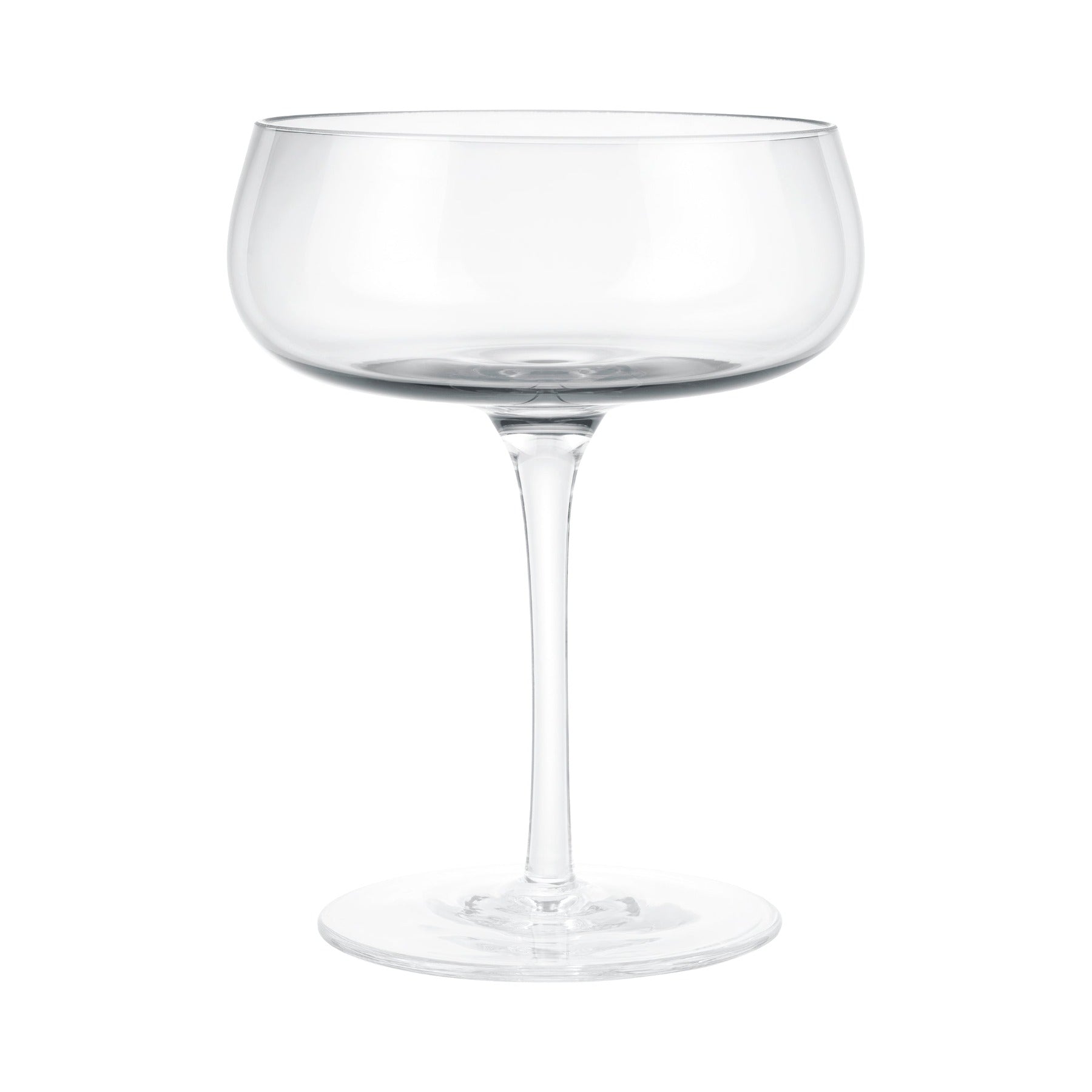blomus Belo Champagne Saucer Glasses 7 oz Clear Glass Set of 2