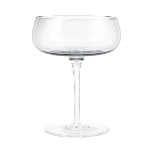 blomus Belo Champagne Saucer Glasses 7 oz Clear Glass Set of 2