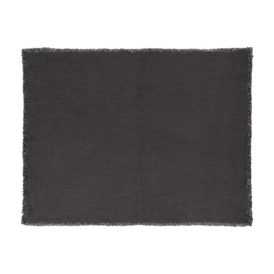 blomus Lineo Woven Cotton Placemats Placemat Magnet Charcoal