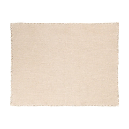 blomus Lineo Woven Cotton Placemats Placemat Moonbeam Beige