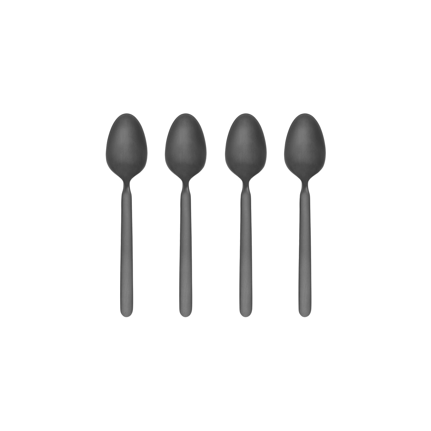 blomus Stella Espresso Spoons PVD-Coated Stainless Steel Black Set of 4