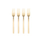 blomus Stella Cake Forks PVD-Coated Stainless Steel Champagne Gold Set of 4
