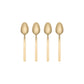 blomus Stella Espresso Spoons PVD-Coated Stainless Steel Champagne Gold Set of 4