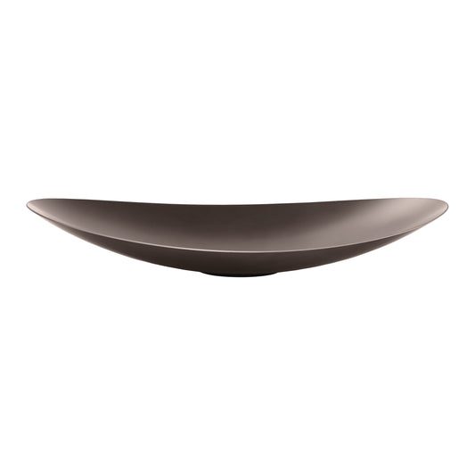blomus Ondea Bowl, Tray Burnt Metal Finish Stainless Steel Medium 16.6", 42 cm)