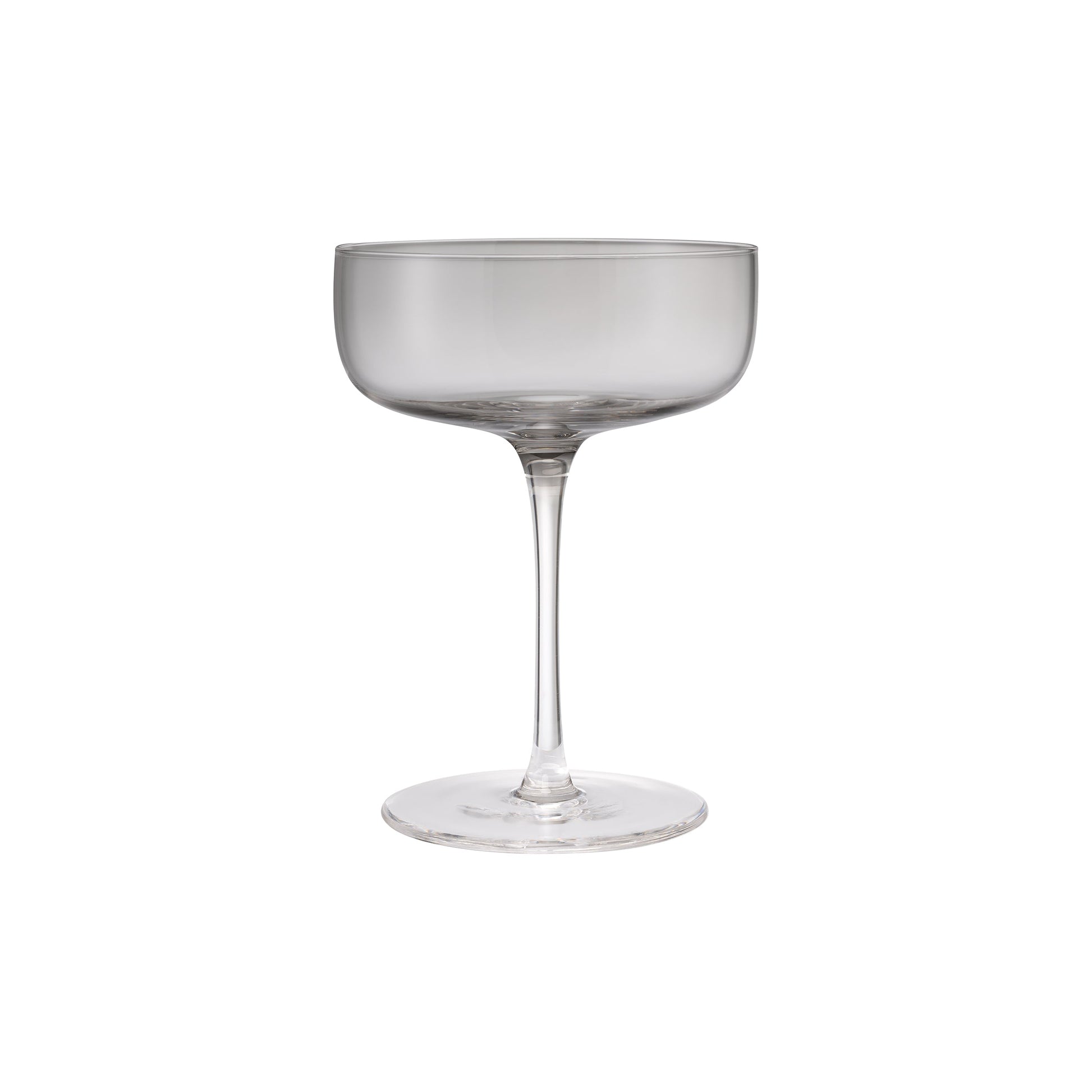 blomus Fuumi Champagne Saucers 9.5 oz Smoke Saucer Set of 4