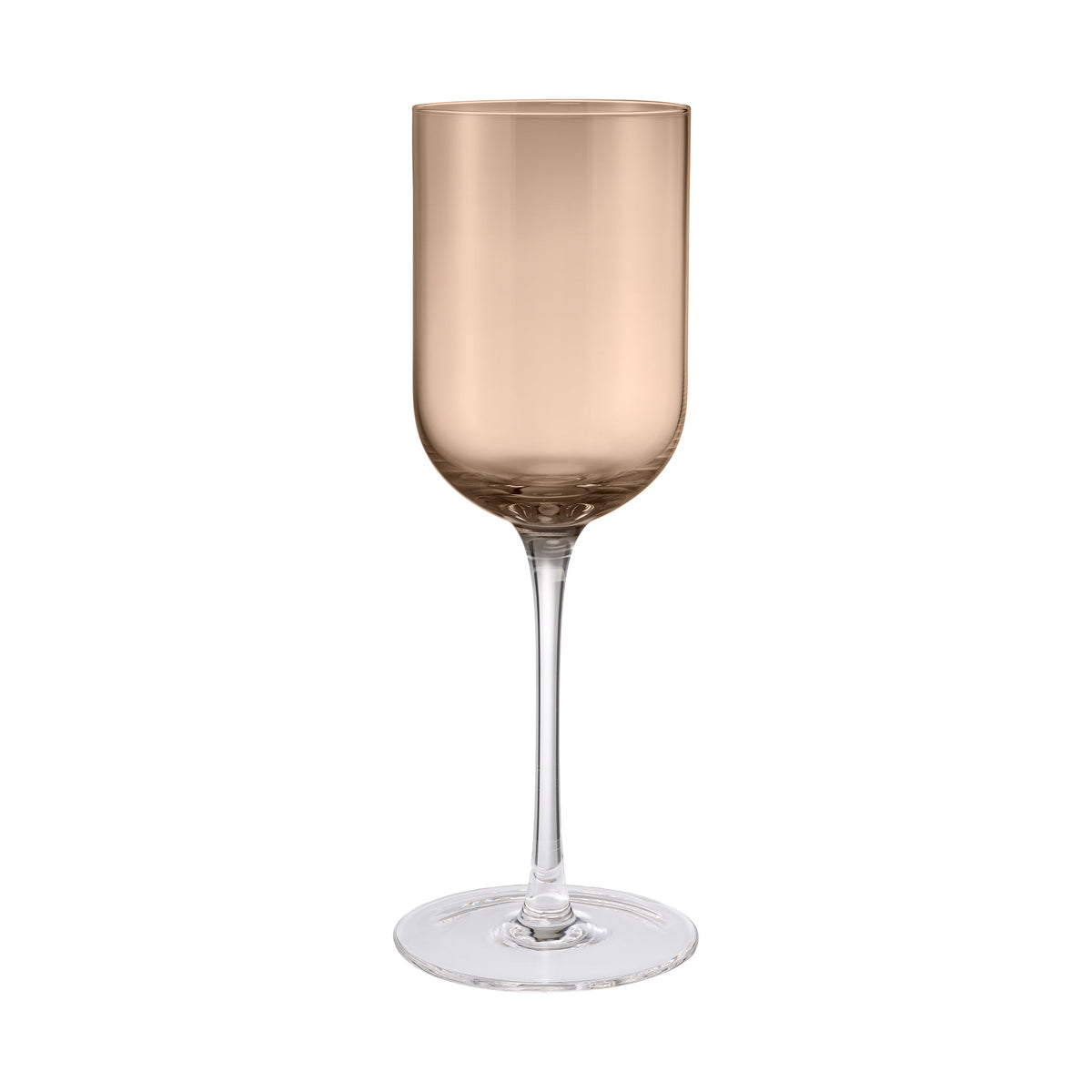 blomus FUUMI Tinted White Wine Glasses 10.5 oz, Set of 4 – Coffee white wine glasses, product photo