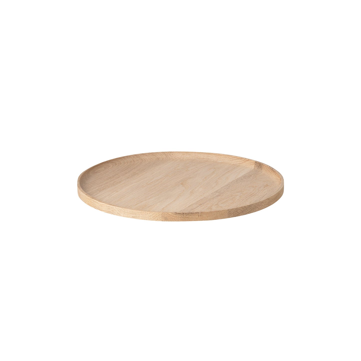 blomus Oku Oak Round Tray Natural Medium