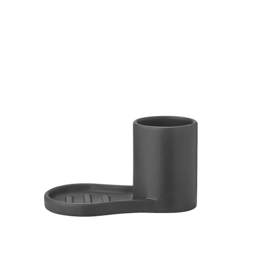 blomus Piro Ceramic Sink Organizer Black