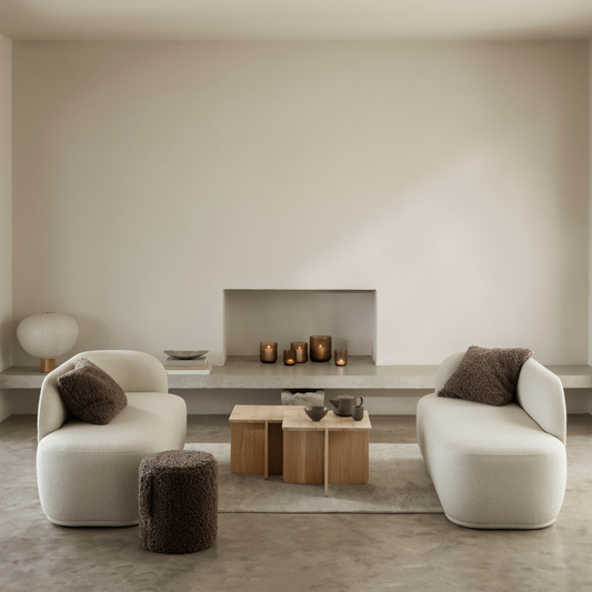 blomus ENGAWA Solid Oak Side Table, Small or Medium – ENGAWA side table styled with blomus VEN, TEDDY and ONDEA (1)