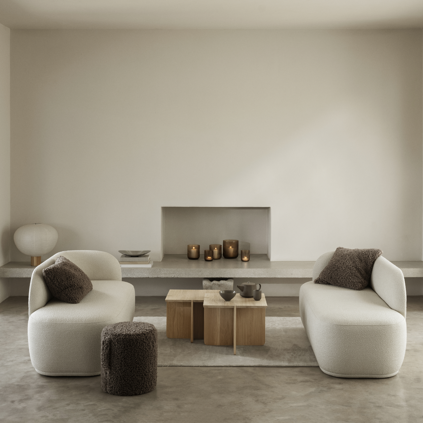 Teddy Upholstered Pouf Blomus 68069
