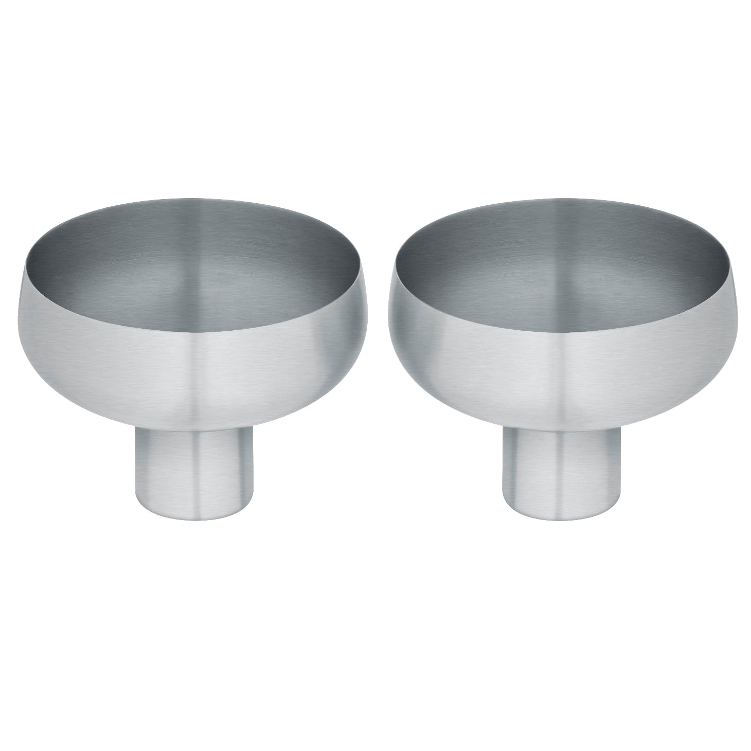 Koyoi Coupe Pedestal Stem Stainless Steel Set Of 2 Blomus 64704
