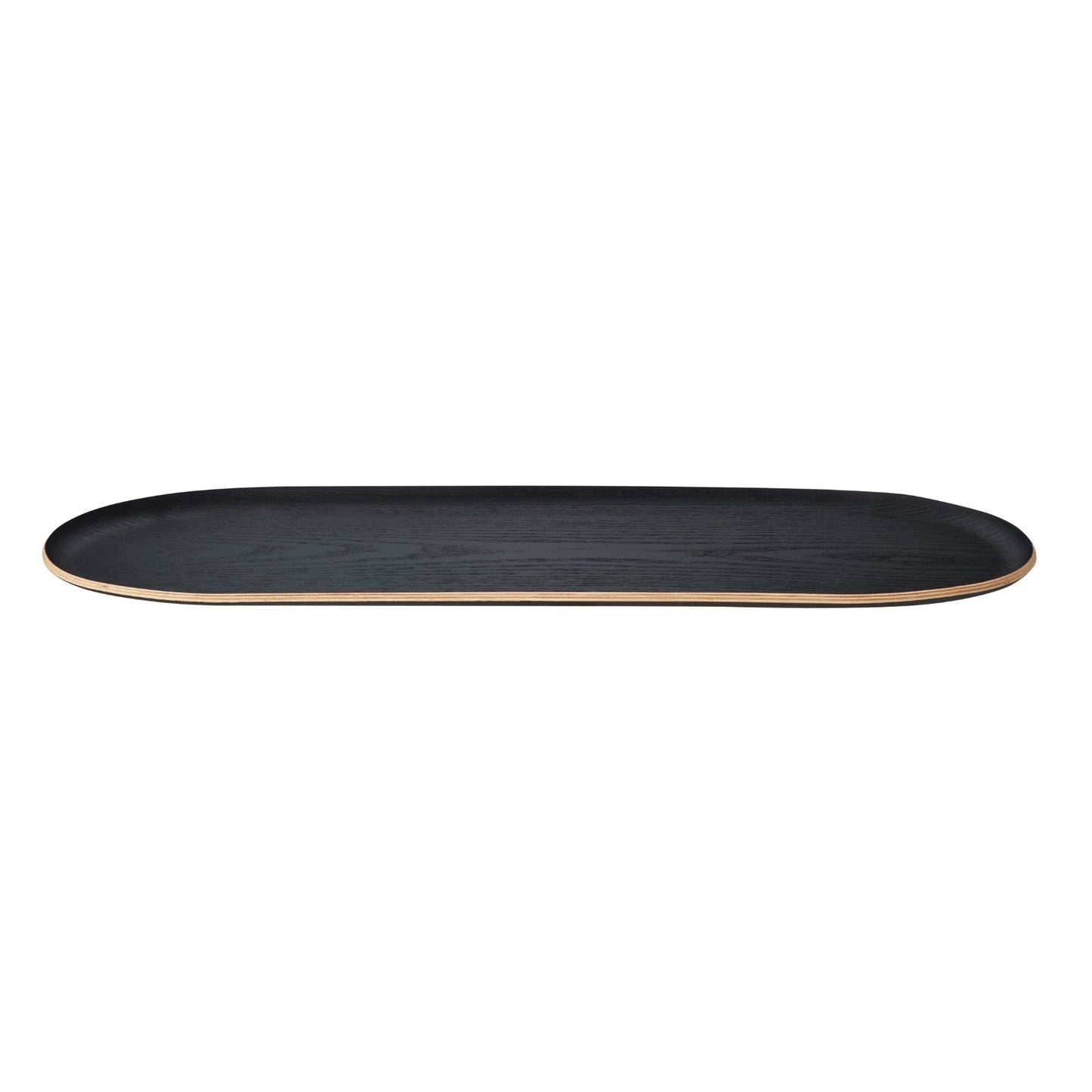 Baki Oval Tray Black Lacquered Finish Blomus 64715