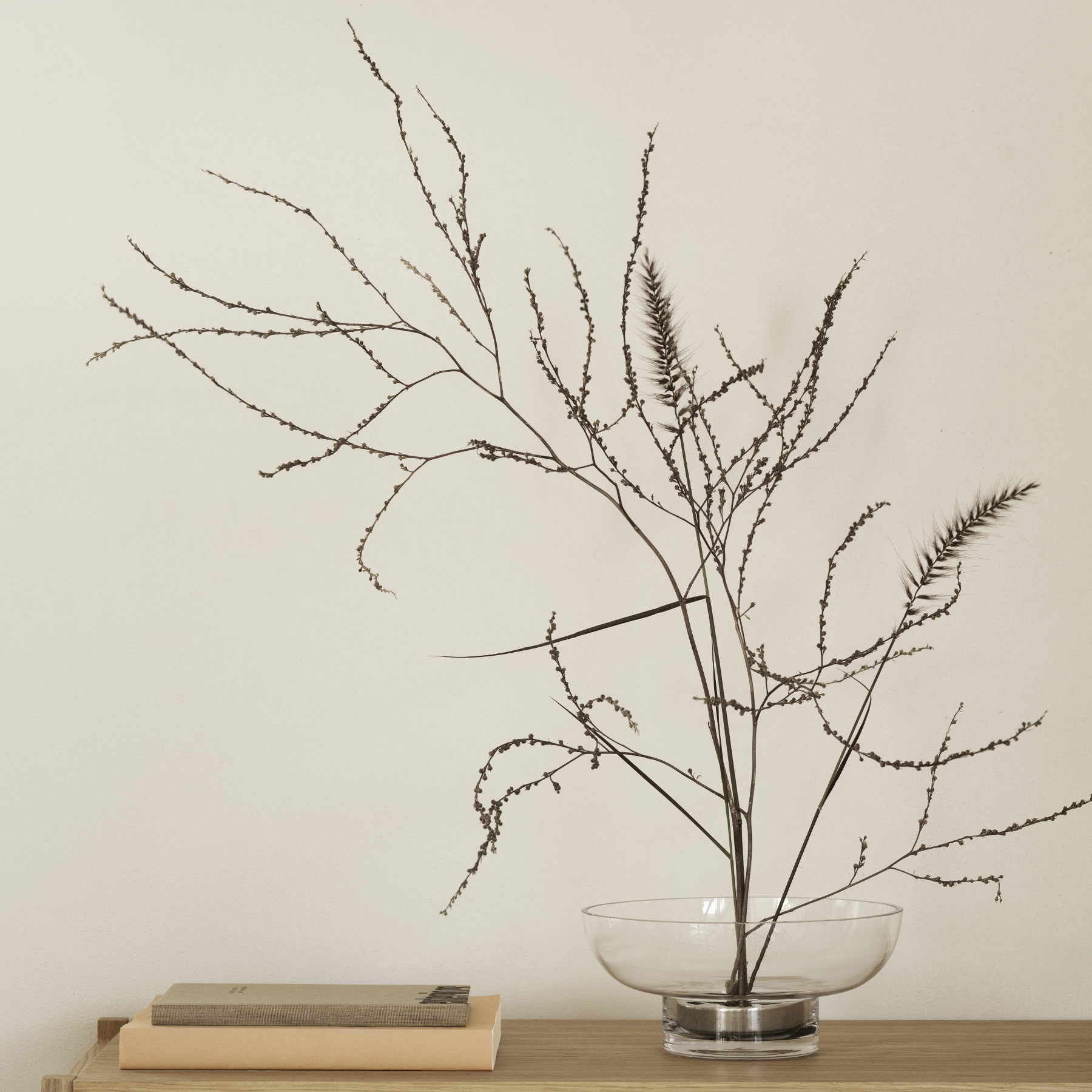 Miyabi Glass Vase Low Flower Grid Blomus 64740