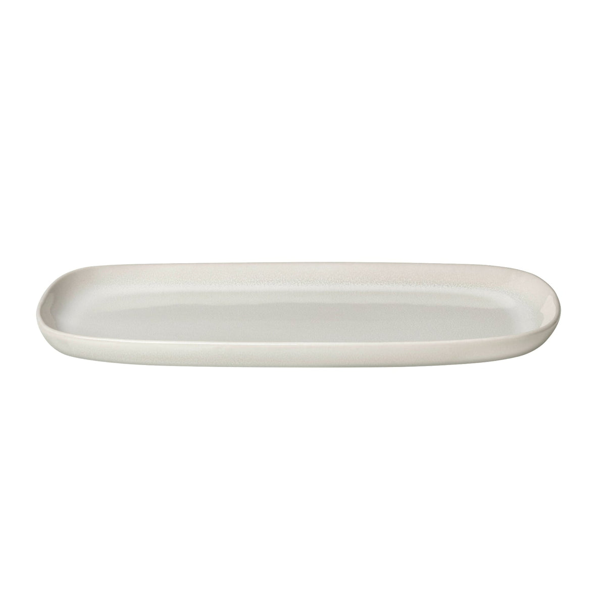 blomus VAHLO Rectangular Stoneware Serving Platter, 12 in – Moonbeam serving platter, product photo
