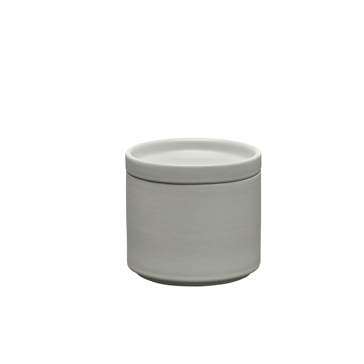 blomus PILAR Stoneware Canisters with Airtight Lid – Mirage Grey 14 oz canister