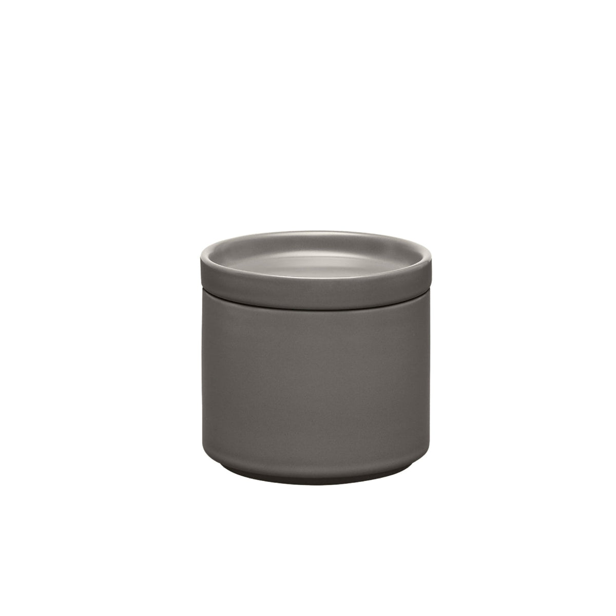 blomus PILAR Stoneware Canisters with Airtight Lid – Pewter 14 oz canister