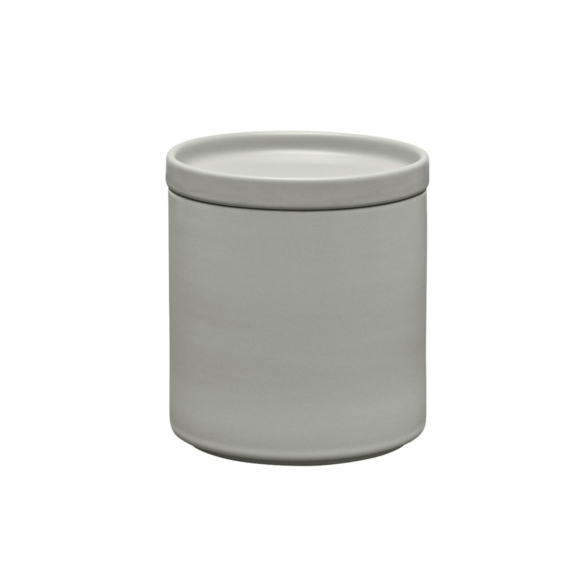 blomus PILAR Stoneware Canisters with Airtight Lid – Mirage Grey 34 oz canister