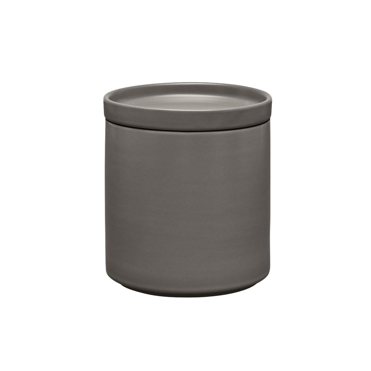 blomus PILAR Stoneware Canisters with Airtight Lid – Pewter 34 oz canister
