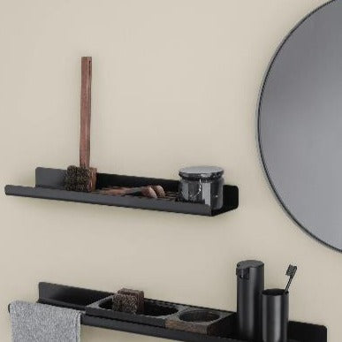 blomus Rim Accent Mirror Smoke 20" White