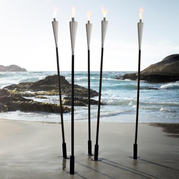 blomus Stainless Steel Outdoor Garden Torch Cone