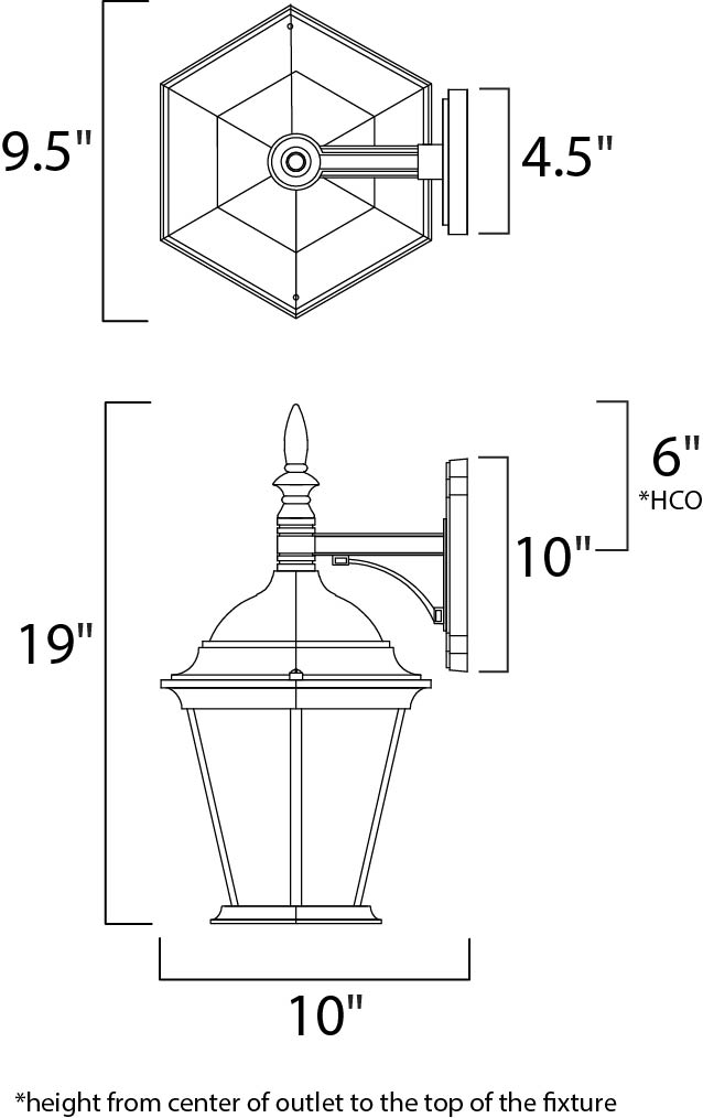 Westlake LED Outdoor Wall Lantern Black by Maxim Lighting