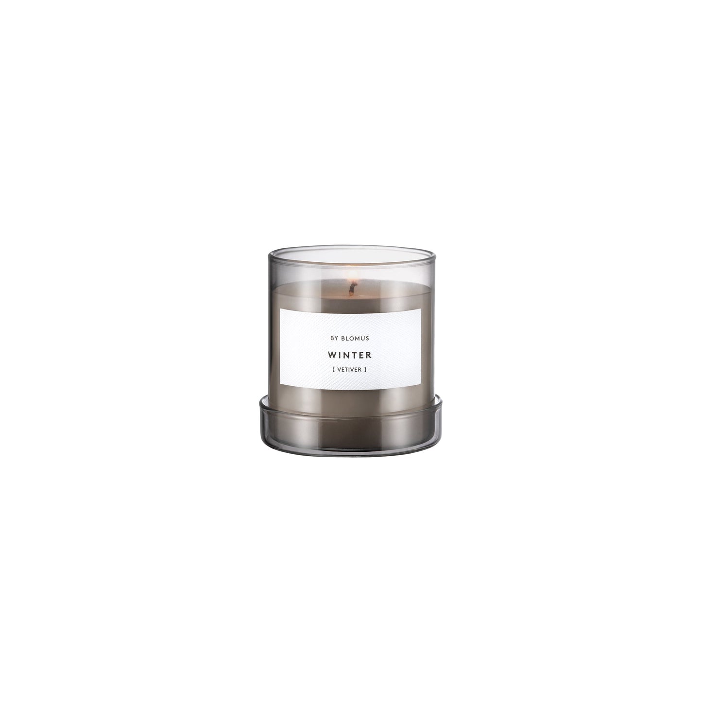 blomus Valoa Scented Candle in Glass Container Small Misty Rose Ylang-Ylang Fragrance