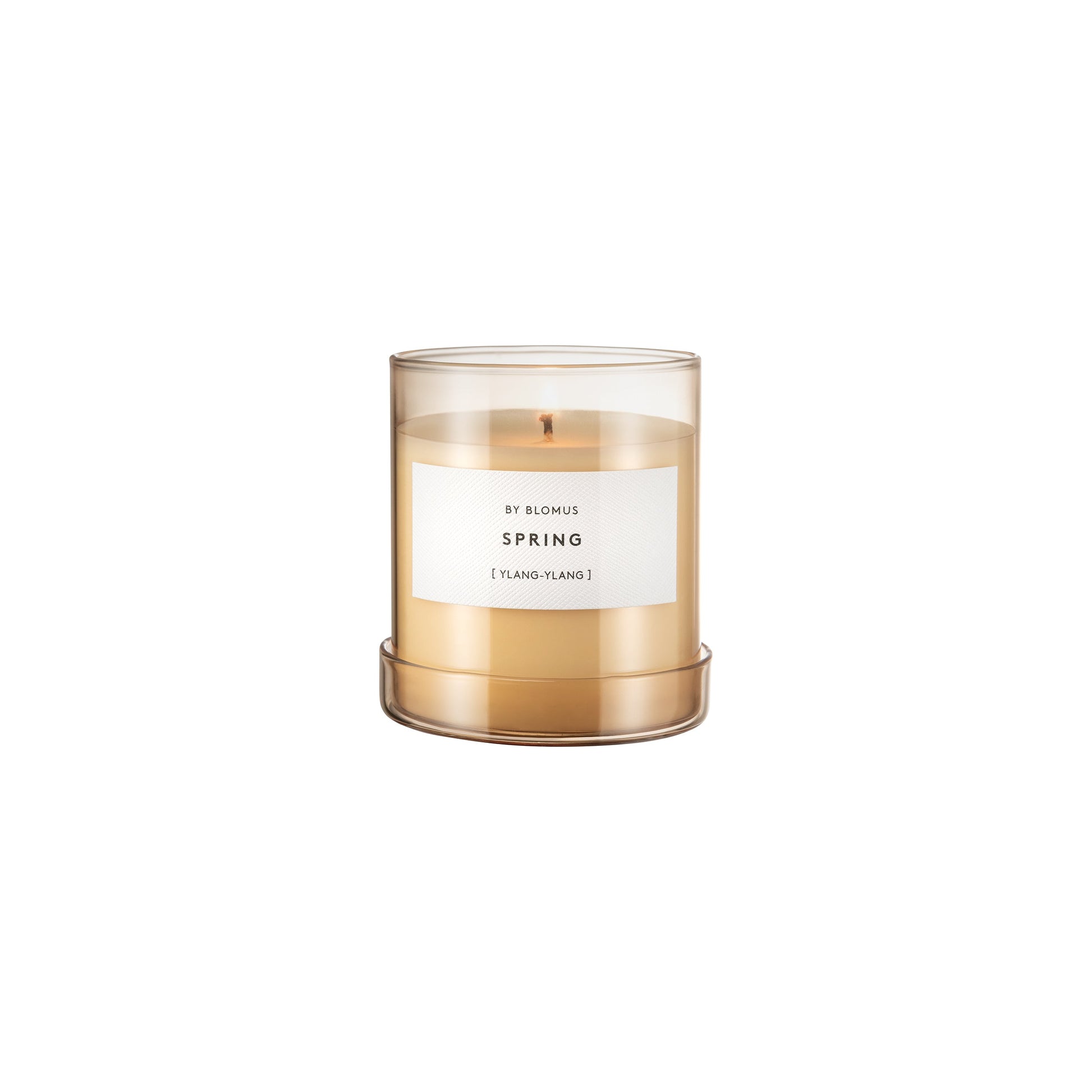 blomus Valoa Scented Candle in Glass Container Large Misty Rose Ylang-Ylang Fragrance Large