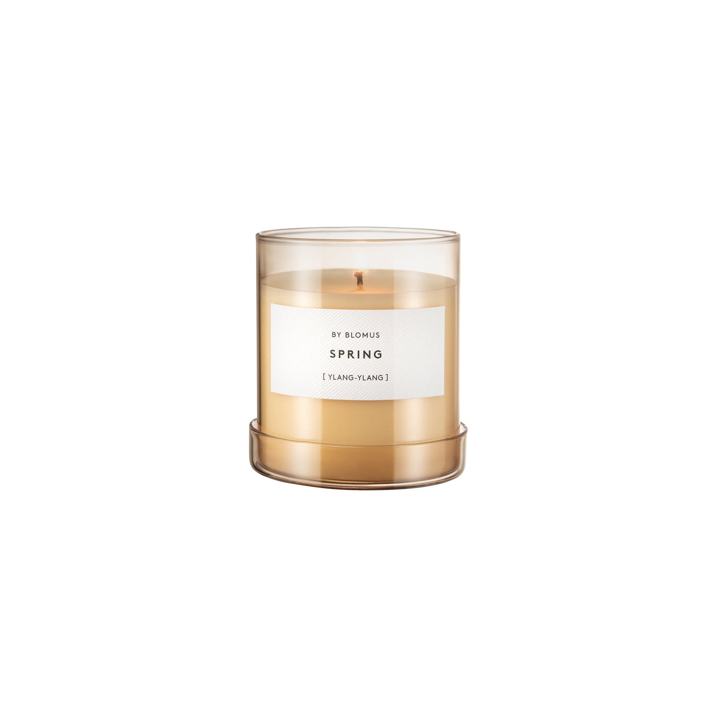 blomus Valoa Scented Candle in Glass Container Large Ashes of Roses Vetiver Fragrance Large