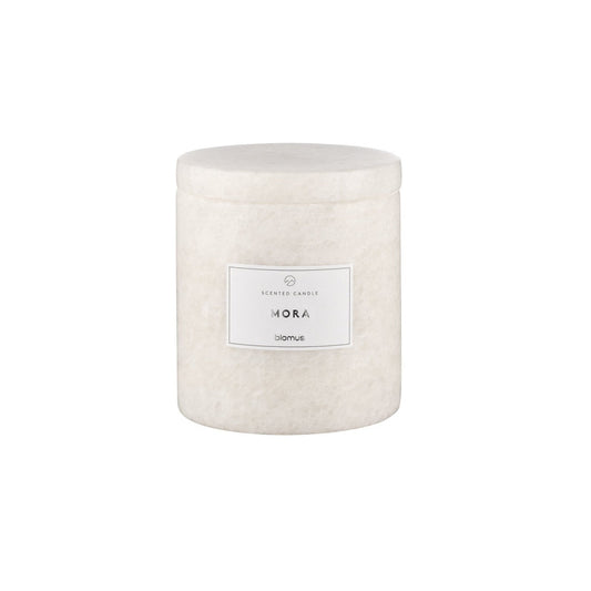 blomus Frabli Scented Candle with Marble Container Mora Fragrance Moonbeam Beige, Small