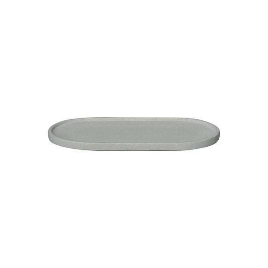 blomus Creto Concrete Oval Tray Micro Chip Grey