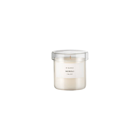 blomus Valoa Scented Candle in Glass Container Small Lily White Neroli Fragrance