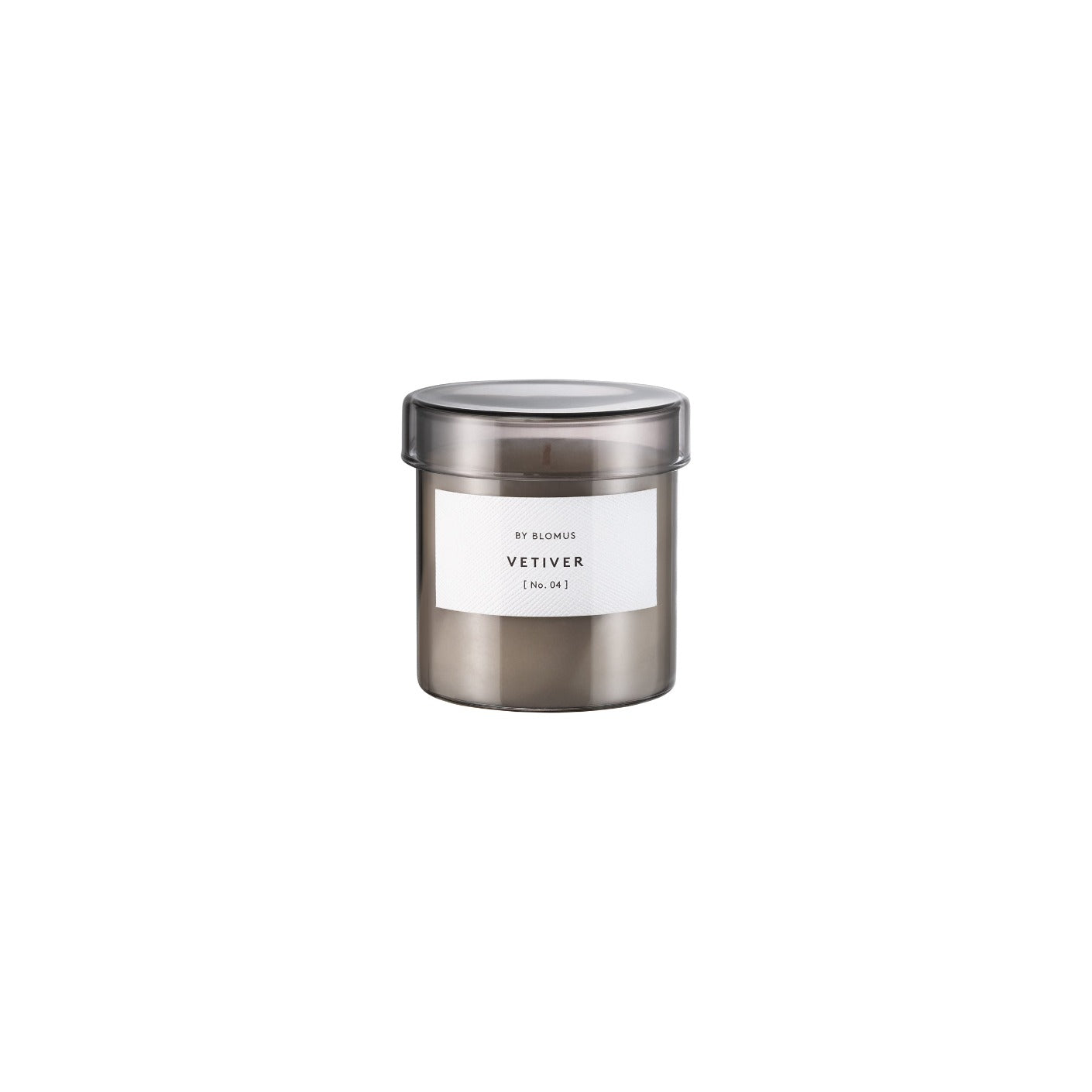 blomus Valoa Scented Candle in Glass Container Small Ashes of Roses Vetiver Fragrance