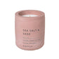 blomus Scented Candle in Concrete Container Small Withered Rose Sea Salt & Sage Fragrance